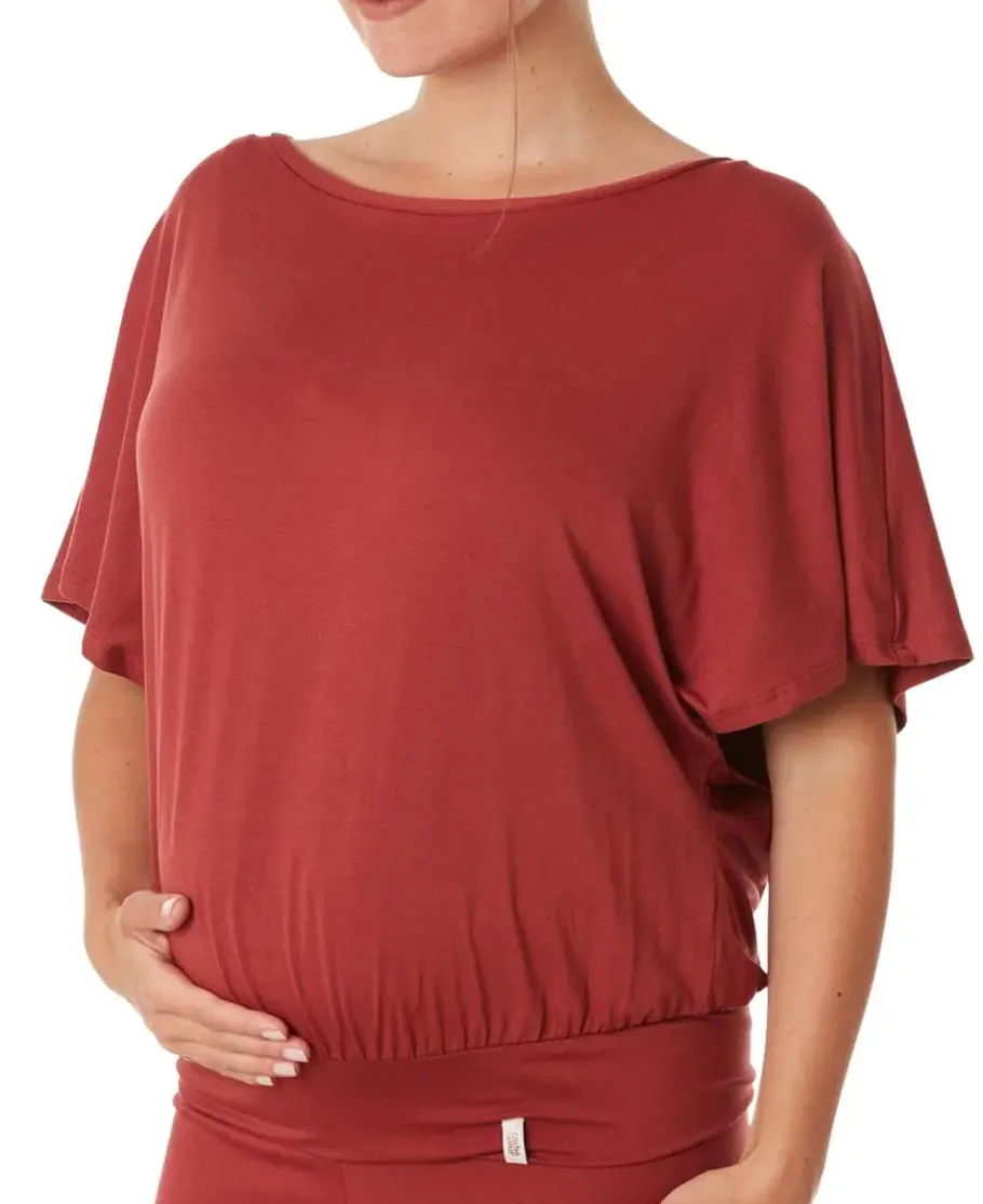 Cache Cœur Chemises Et Tops D'allaitement | Pyjamas & Homewear-Top de grossesse et d'allaitement Origin terracotta