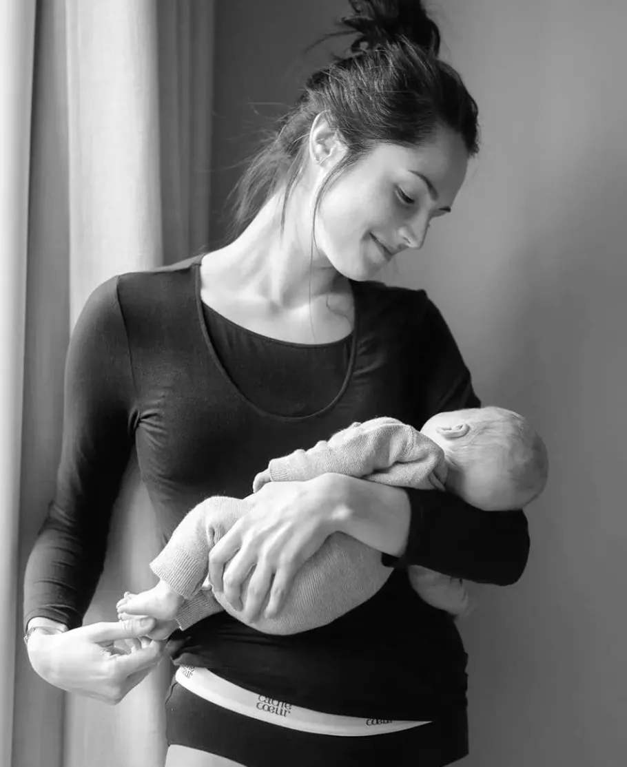 Cache Cœur Chemises Et Tops D'allaitement | Hauts-T-shirt de maternité et d'allaitement manches longues Life