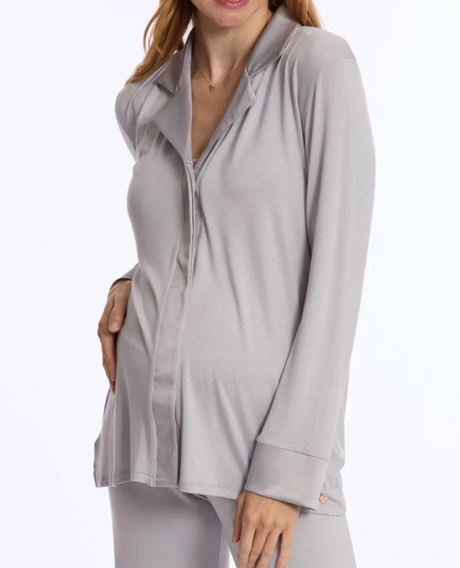 Cache Cœur Homewear | Vestes D'intérieur-Veste de pyjama de grossesse et d’allaitement Satine